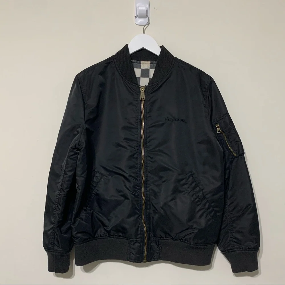 🔥 Supreme Bomber Jacket Reversible Checkered Black Medium - Picture 3 of 6